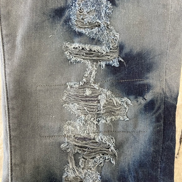 J BRAND Boutique Tie Dye Distressed Ripped Jeans Slash Berlin Jeans Denim 31 - Picture 9 of 10